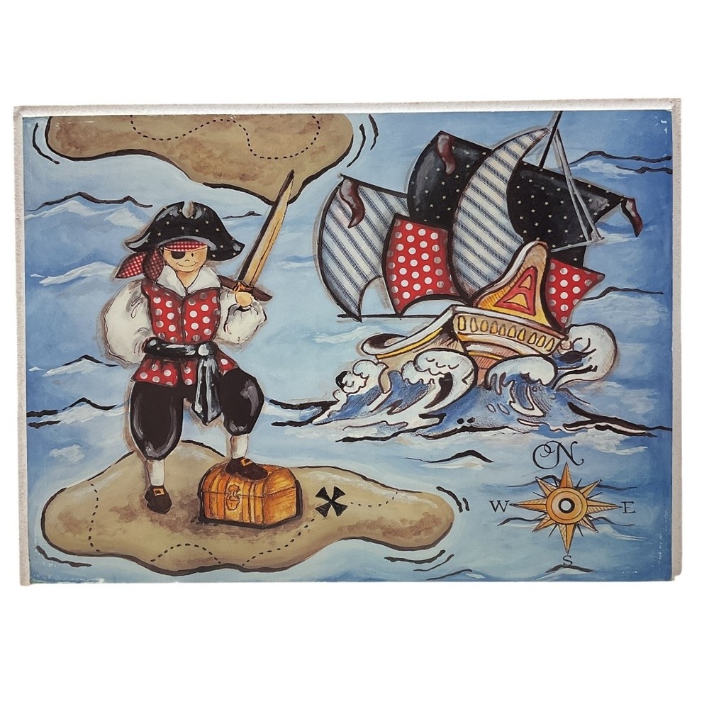 Lane Dee Signs Pirates Aboard Ship Rectangle Wall Plaque  15.25"x11.25" USA Made